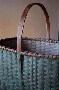 Chalk painted basket 3